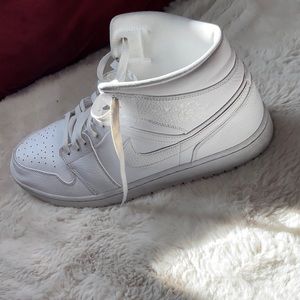 all white nike air jordan hightop size 14 M